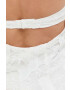 For Love & Lemons Рокля в бежово къс модел разкроен модел - Pepit.bg