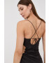 For Love & Lemons Рокля в черно къс модел с кройка по тялото - Pepit.bg