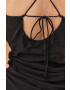 For Love & Lemons Рокля в черно къс модел с кройка по тялото - Pepit.bg