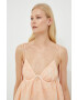 For Love & Lemons Рокля в оранжево къс модел разкроен модел - Pepit.bg
