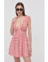 For Love & Lemons Рокля от розови листенца - Pepit.bg