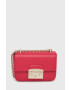 Furla Кожена чанта в розово - Pepit.bg