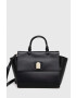 Furla Кожена чанта Emma в черно - Pepit.bg
