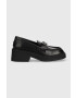 Furla Кожени мокасини College в черно с платформа YF58FCG WU0000 O6000 - Pepit.bg