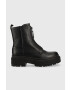 G-Star Raw Кожени боти Kafey Pfm в черно с платформа - Pepit.bg