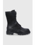 G-Star Raw Кожени кубинки дамски в черно с платформа - Pepit.bg