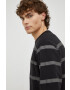 G-Star Raw Памучен суичър в черно с принт - Pepit.bg
