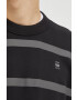 G-Star Raw Памучен суичър в черно с принт - Pepit.bg