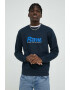 G-Star Raw Памучен суичър в тъмносиньо с принт - Pepit.bg