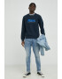 G-Star Raw Памучен суичър в тъмносиньо с принт - Pepit.bg