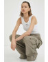 G-Star Raw Памучен топ в бяло - Pepit.bg