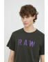 G-Star Raw Памучна тениска (2 броя) в кафяво с принт - Pepit.bg