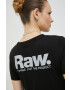 G-Star Raw Памучна тениска в черно - Pepit.bg