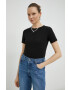 G-Star Raw Памучна тениска в черно - Pepit.bg