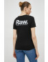 G-Star Raw Памучна тениска в черно - Pepit.bg