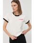 G-Star Raw Памучна тениска в бежово - Pepit.bg