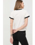 G-Star Raw Памучна тениска в бежово - Pepit.bg
