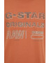 G-Star Raw Памучна тениска в оранжево с принт - Pepit.bg