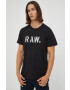 G-Star Raw Памучна тениска в бяло с принт - Pepit.bg
