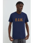G-Star Raw Памучна тениска в зелено с принт - Pepit.bg