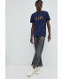 G-Star Raw Памучна тениска в зелено с принт - Pepit.bg