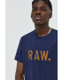 G-Star Raw Памучна тениска в зелено с принт - Pepit.bg