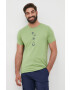 G-Star Raw Памучна тениска в синьо с принт - Pepit.bg