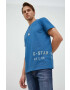 G-Star Raw Памучна тениска с принт - Pepit.bg