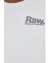 G-Star Raw Памучна тениска в бяло с принт - Pepit.bg