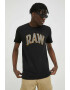 G-Star Raw Памучна тениска в черно с принт - Pepit.bg