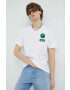 G-Star Raw Памучна тениска в бяло с апликация - Pepit.bg