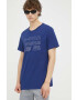 G-Star Raw Памучна тениска в тъмносиньо с принт - Pepit.bg