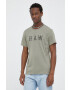 G-Star Raw Памучна тениска в зелено с принт - Pepit.bg