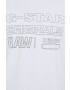 G-Star Raw Памучна тениска в бяло с принт - Pepit.bg