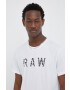 G-Star Raw Памучна тениска в бяло с принт - Pepit.bg