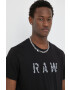G-Star Raw Памучна тениска в черно с принт - Pepit.bg