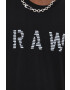 G-Star Raw Памучна тениска в черно с принт - Pepit.bg