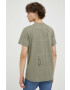 G-Star Raw Памучна тениска в зелено с принт - Pepit.bg