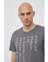 G-Star Raw Памучна тениска в сиво с принт - Pepit.bg