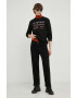 G-Star Raw Суичър в черно с принт - Pepit.bg