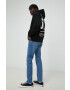 G-Star Raw Суичър в черно с качулка с принт - Pepit.bg