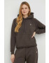 G-Star Raw Суичър в кафяво с качулка с изчистен дизайн - Pepit.bg