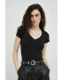 G-Star Raw Тениска в синьо с изчистен дизайн - Pepit.bg