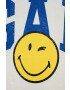 Gap Детска блуза с дълги ръкави x smiley world в бяло с принт - Pepit.bg