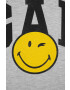 Gap Детска блуза с дълги ръкави x smiley world в сиво - Pepit.bg