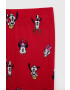 Gap Детска памучна пижама в червено с десен - Pepit.bg
