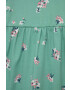 Gap Детска памучна рокля в зелено къс модел разкроен модел - Pepit.bg