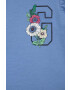 Gap Детска памучна тениска в синьо - Pepit.bg