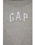 Gap Детска памучна тениска в сиво - Pepit.bg