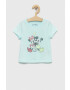 Gap Детска памучна тениска x Disney в синьо - Pepit.bg